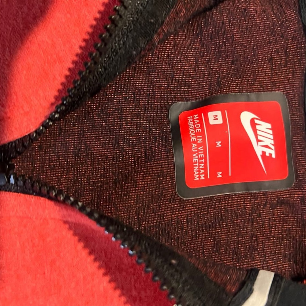 Nike Tech Red and Black Zip-Up Jacket - Picture 2 of 2